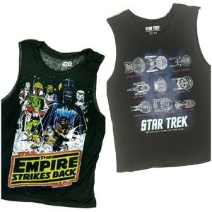 Star Wars Star Trek Tank Top Bundle